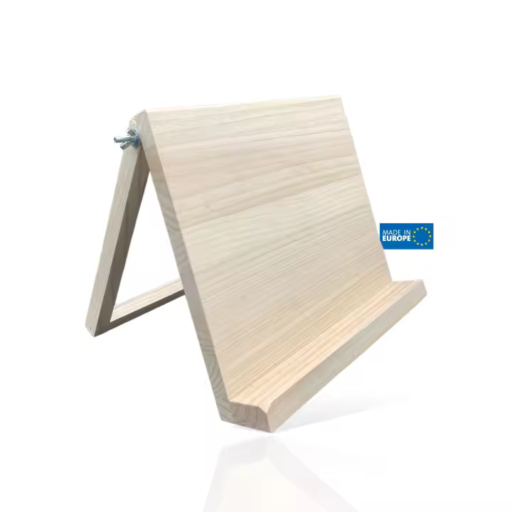 MINOKUA - Atríl Porta Libros de Madera de Pino 25x28 Cm - Ideal para Leer, Estudiar, Cocina, Tablets - 1