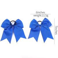 1PC Cinta De Cabello Elástica De 6 Pulgadas Para Niñas Color Sólido Gran Lazo Cinta De Goma Accesorio Para El Cabello Moda Infantil - details 1