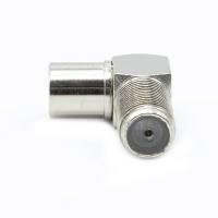 Banner - Adaptador antena tipo F hembra a coaxial macho 90 grados