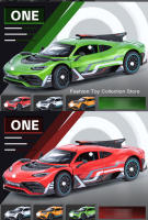 Coche De Acción Bens-One De Aleación De Metal 1:24 Con Sonido Y Luz Vehículo Retroductor Juguete De Decoración Para Niños - details 4