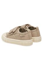 Garvalín Barefoot zapatillas deportivas de lona respetuosas con velcro color crudo mod. 252381-C663 - details 2