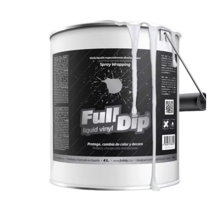 AutoFullCar - Vinilo Líquido - Full Dip Blanco Mate - Formato 4 Litros - Listo para Aplicar - 1