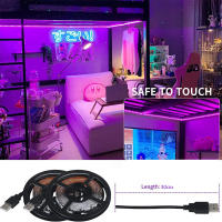 Tira De LED UV Azul Para TV Controlada Por USB Decoración Para Dormitorio Y Habitación Juego Navidad Y Halloween Lámparas Inteligentes - details 2