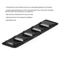 Vento Universal Para Coche 17x5 Pulgadas En Negro ABS Con Ventilación Y Panel De Enfriamiento 1 Par Piezas De Automóvil - details 5