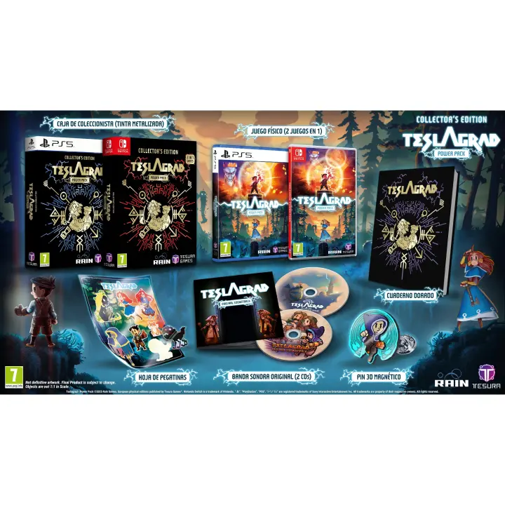 Teslagrad Power Pack Collectors Edition - Switch - Nuevo Precintado - PAL España - Tesura Games - 1