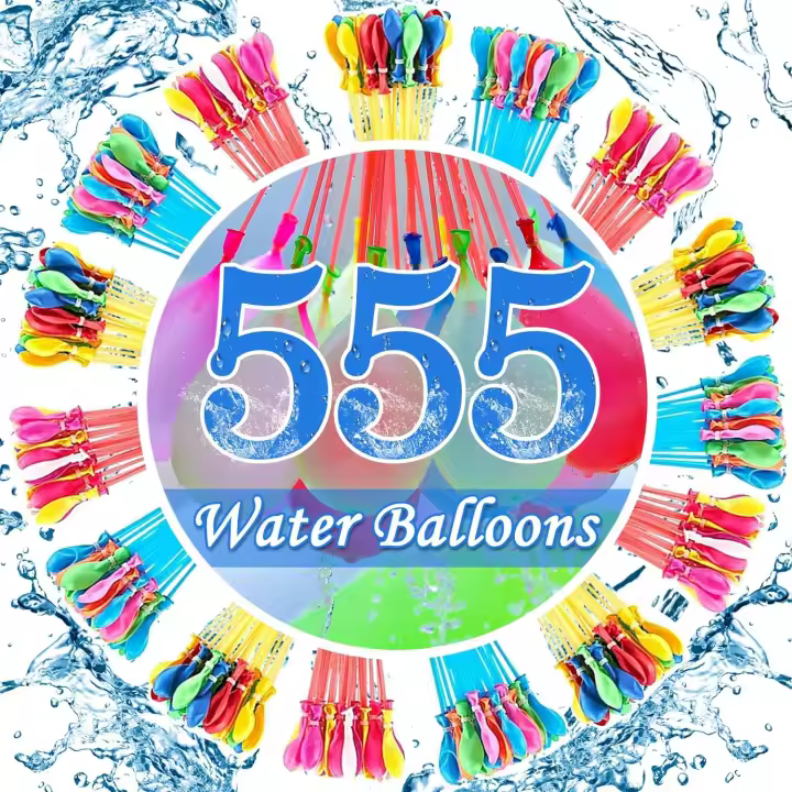 Globos de agua de 555 piezas, globos de agua de llenado rápido, autosellados en 60 segundos, llenado ultrarrápido, bombas de agua autosellantes para juguetes de verano adecuados - 1