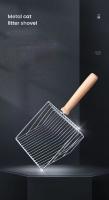 Shovel De Arenero Para Gatos Con Mango De Madera Herramientas De Limpieza Del Baño Del Gato Accesorios Para El Hogar De Los Animales - details 6