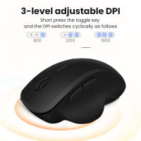 Ratón Inalámbrico Dual-Modo 2.4G Bluetooth 5.2 Recargable 1600DPI Para Laptop Tablet Computadora Windows MacOS Compatible Con Sistema De Control Remoto - details 2