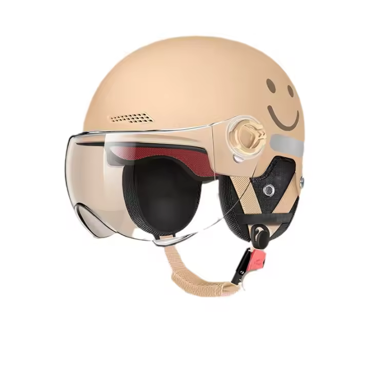 Casco de moto moderno con visera para Niños, Niños, paraguas y Mujeres, casco de Abierto de moda de Verano. - 1