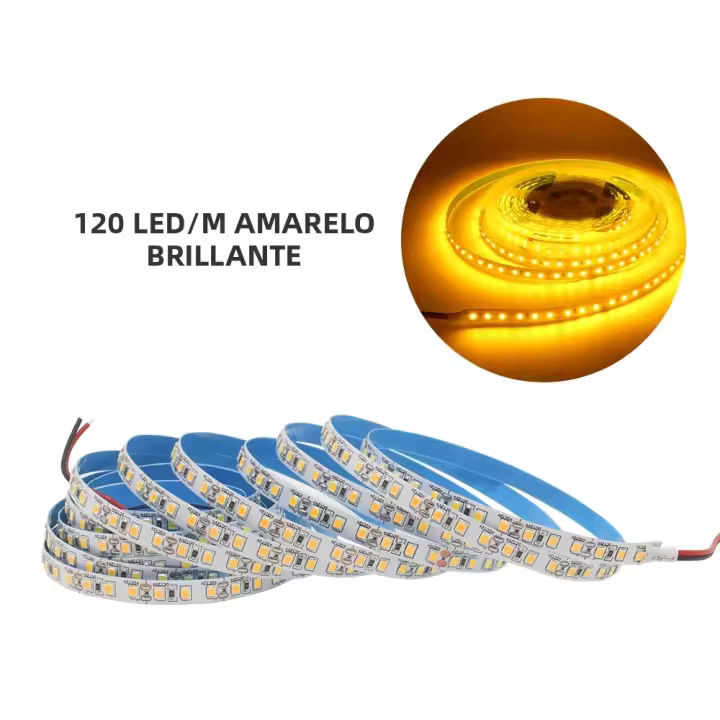 Tira De Luces LED 12V SMD 2835 Flexible 1M 2M 3M 4M 5M 120LED/M 240LED/M Blanco Cálido Decoración Para El Hogar Y Sala De Estar - 1