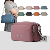 Bolso Bandolera Para Mujer Con Varios Cremalleras Y Correa Ajustable Bolso De Hombro Estilo Casual Material De Nylon - details 1