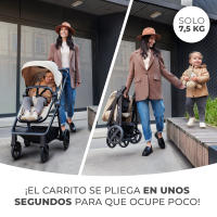 Kinderkraft - Carrito bebe NEWLY 4 en 1 con Mink Pro I-Size, Sistema de viaje, Carrito, Silla De Paseo, Silla coche, Base Isofix, Ligera, Cochecito 3 Piezas, Plegable, desde el nacimiento hasta 22 kg - details 1