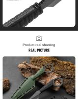 Cuchillo De Cuello Mini Halter De Alta Calidad Resistente a La Corrosión Cuchillo Táctico Portátil Para Exteriores Con Funda Amazon Nuevo - details 10
