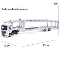 Camión De Juguete De Aleación De Metal 1:50 Con Luz Y Retroceso Para Niños Coche De Transporte De Contenedores Para Niños - details 9