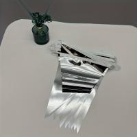Bandeau Triangular Metálico Plateado Para Decoración De Fiesta Y Boda Material PET Uso Multifuncional Para Entrada Jardín Y General - details 0