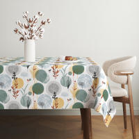 Valentia Home Mantel Hule SAINA | Mantel Estampado Antimanchas | Mantel Repelente de Agua | Mantel Protección Mesa | Mantel al Corte para Comedor o Cocina | Varios tamaños | Mantel Rectangular y Redondo al Corte - details 0