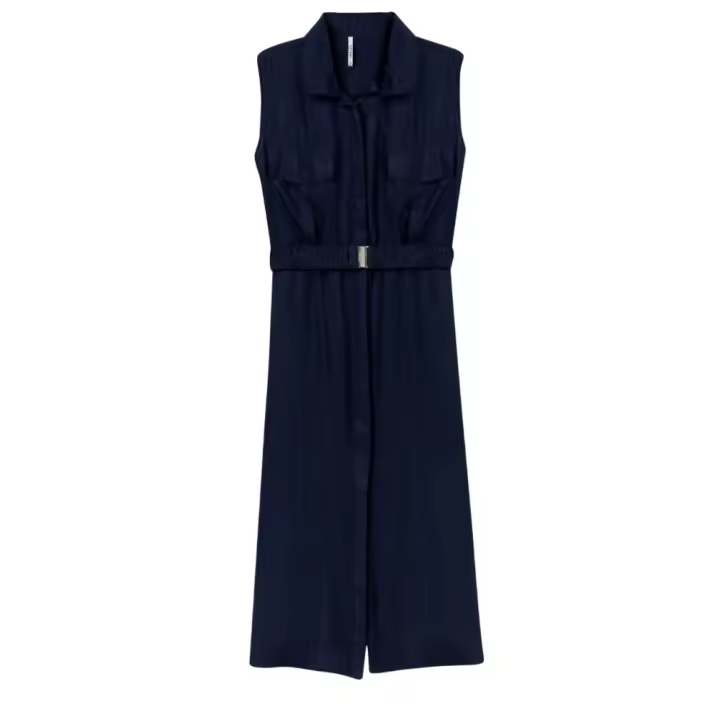 Tiffosi vestido largo para mujer 10059322 color marino - 1