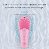 Limpiafaccia Eléctrico Recargable Ultrasonido Vibration Silicón Portátil Masajeador Facial Eléctrico Para El Hogar - details 5