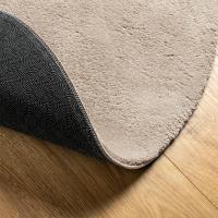 vidaXL Alfombra de pelo corto suave lavable HUARTE arena Ø 200 cm - details 3