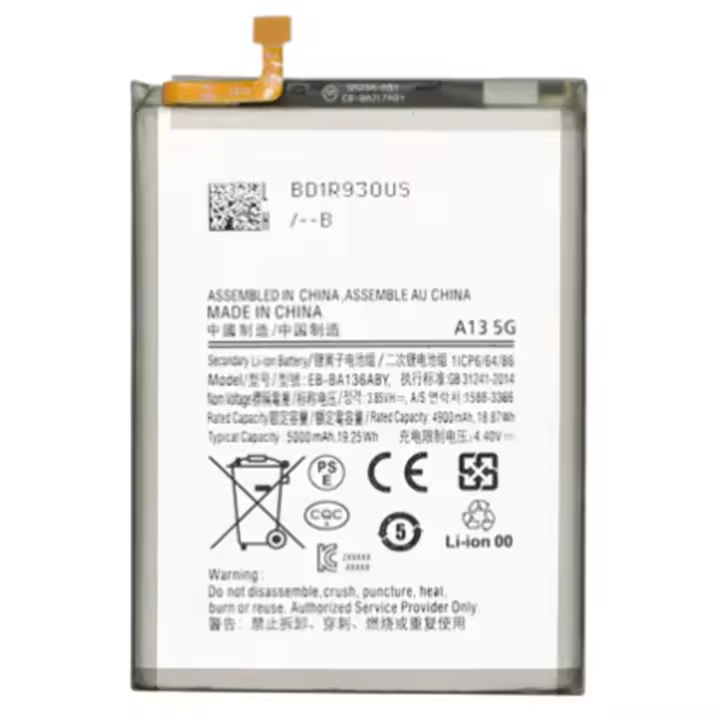 Bateria interna EB-BA136ABY compatible con Samsung Galaxy A13 5G 5000mAh SM-A136 - 1
