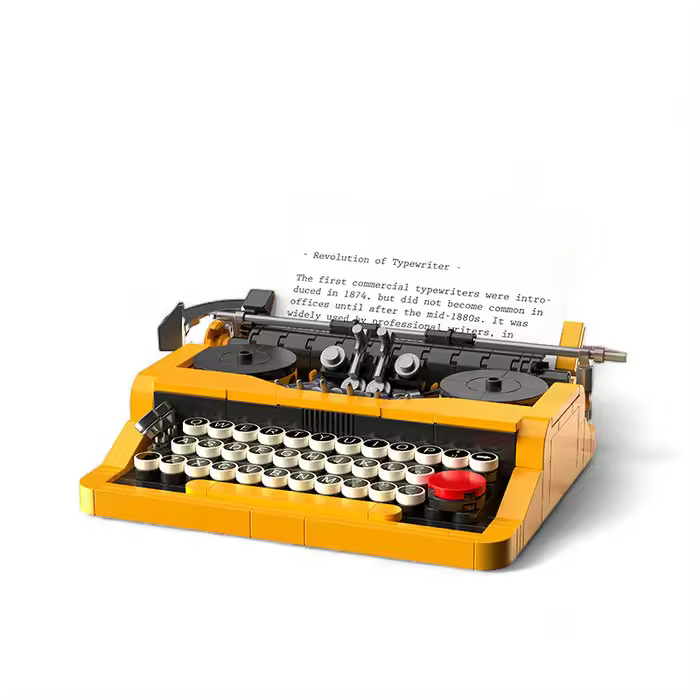 MADNESSTOYS MAQUETA BLOQUES CONSTRUCCION TYPEWRITER RETRO MODELS 22x6x19 Cms. - 1