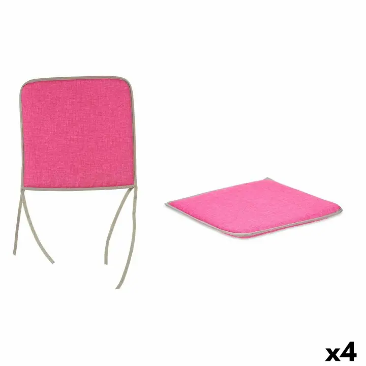 Cojín para sillas 38 x 2,5 x 38 cm (4 Unidades) - 1