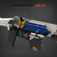 Bloques De Construcción Creativos De La Serie CSGO AK47 Para Niños Juguetes De Arma De Cinta Elástica Regalo Para Niños - details 3