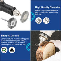 XCAN Discos De Cepillo De Acero Para Pulir 24 Piezas Eliminación De Oxígeno Para Herramienta Rotativa Dremel Conjunto De Cepillos De Metal - details 2
