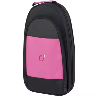 estuche flauta+piccolo forma mochila med:38,5x(21x16)x5,5 ref.8440fsh (negro y fucsia) - 1