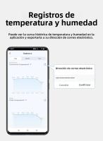 Sensor De Temperatura Y Humedad WiFi Tuya Con Probing Externo Para Hogar Inteligente Monitorización Por APP Para Plantas Acuario Vino - details 7