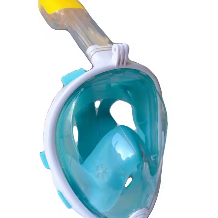 Máscara de buceo de doble tubo, nueva máscara de snorkel completamente seca de silicona de tres tesoros, máscara de snorkel para buceo, equipo de natación - 1