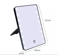 16 LEDs Makeup Mirror with LED Touch Adjustable Light Cosmetic Mirror Illuminated Vanity Mirror Espejo De Maquillaje De Mesa - details 4