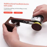 Mini Muela Eléctrica Angle Grinder Con 9 Cinturones De Arena Para Trabajos De Madera Máquina Portátil De 10000/min Para DIY - details 10