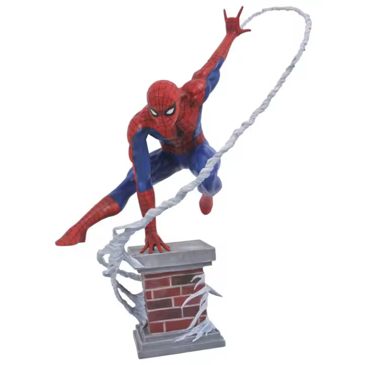 Estatua resina Spiderman Marvel 30cmFigura  Coleccionable - Idea de Regalo- Mercancia Oficial - Juguetes para Niños y Adultos - Movies Fans - Muñeco para Coleccionistas y Exposición - 1