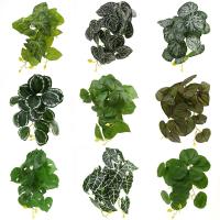 Hojas De Planta Artificial 18 Piezas Verde PVC Suave Simulación De Grama Floral Para Decoración De Hogar Y Boda Exterior - details 0