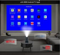 4K Proyector portátil Android 11, Native P 1080, 390ANSI, HY320, invitado, Wifi6, BTpig, cine 1920*1080P. - details 3