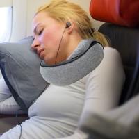 Almohada De Viaje De Espuma Memory Foam U-Cuadrada Soporte De Cuello Estilo Caracol Ajustable Suave Para Descanso Del Mediodía Y Sueño - details 11