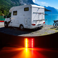 2Pcs Luz De Advertencia Trasera Impermeable Para Coche Con 10 LED Para Remolques De Barco Y Caravanas 12V/24V Piezas Negras De Alta Calidad - details 4
