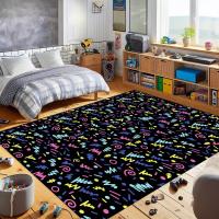 Carpetas Antideslizantes De Bolívar Para Arcade Estilo Retro Adecuadas Para Dormitorio Cocina Barra De Cine Moderno 100% Poliéster - details 2