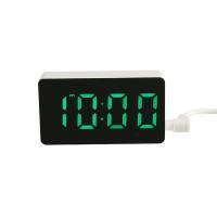 Reloj De Alarma Digital LED Espejo Pequeño Para Decoración De Habitación Moderno Con Luz Trasera Tablero De Control De Tiempo Accesorio Para Escritorio - details 5