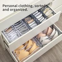 STARLEY-Organizador de cajones de ropa interior,Juego de 3 Piezas Organizador de Ropa Interior de Armario,caja de alinterior,caja de separación de mmacenamiento para ropa alla de cajón de ropa,Caja de Ropa Interior Plegable para Sujetadores - details 4
