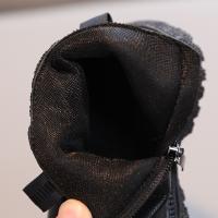 Botas De Invierno Para Niños Y Niñas Estilo Británico Con Cierre De Cremallera Lateral Antideslizantes De Cuero Transpirables Talla True Fit - details 8