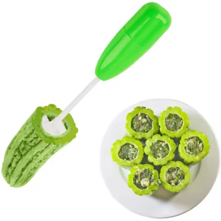 4pcs Vegetable Corer for Home Kitchen, 4 Sizes for Coring and Hollowing Out Vegetable, Fruit - 1