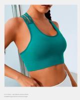 New Women's Seamless Yoga Tank Top with Eight Straps Cross Solid Color High Elastic Sports Bra and Bra Free Fitness Tank Top - details 15