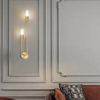 Lámpara De Pared LED Dorada Negra Lujo Moderna Nórdica Minimalista Creativa Para Sala De Estar Corredor Dormitorio Lateral - details 5