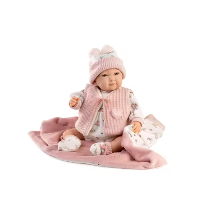 Muñecas Berbesa Berbesa, Mi pequeño reborn con mantita y chaleco, Muñecas para niñas muñecas juguetes para niñas muñecas recien nacidas muñecas recien nacidos - 1