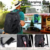 Mochila Senderismo 20-35 Litros Impermeable Mochipa de Viaje Gran Capacidad Mochila Trekking with USB Mochipa para Hombre Mujer para Montañismo Camping at Aire Libre, Negra - details 0