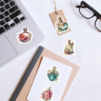 46pcs INS Viento Perfume Botella Retro Graffiti Pegatina DIY Decoración Para Laptop Taza De Agua Maleta Clásico Juguete PVC Impermeable - details 7