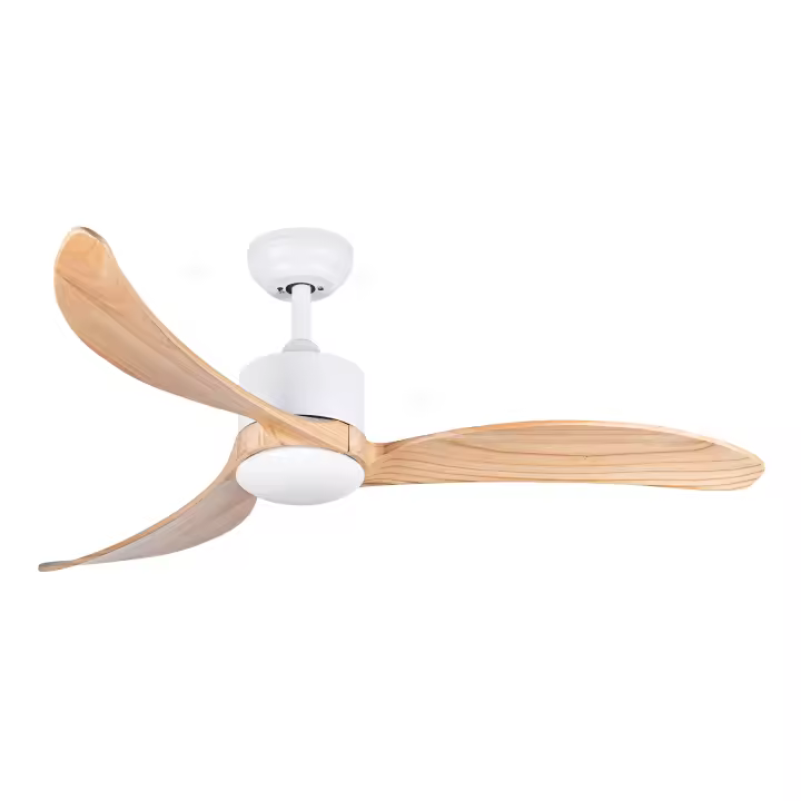 Ventilador de techo silencioso XTRELAMP VIDAR Motor Dc  6v BLANCO LED 18W con mando a distancia 2000 lm Diámetro 115cm - 1