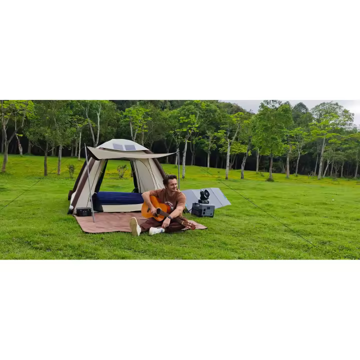 Tienda de Campaña Inflable con Panel Solar Inuitz - 1